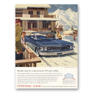 1960 Pontiac Bonneville Print Ad | Breathe Deep