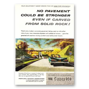 1960 Portland Cement Print Ad | Interstate 35