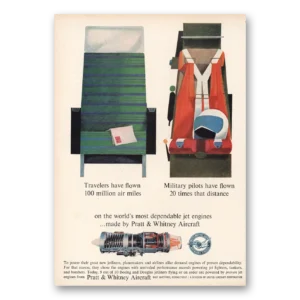 1960 Pratt & Whitney Aircraft Print Ad | Military Pilots