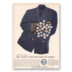 1960 Pratt & Whitney Aircraft Print Ad | Most Decorated