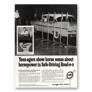 1960 Pure Oil Print Ad | Teenagers