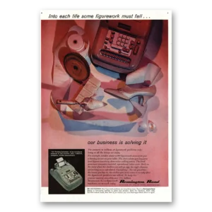 1960 Remington Rand Printing Calculator Print Ad | Figurework