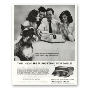 1960 Remington Typewriter Print Ad | Member Family