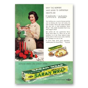 1960 Saran Wrap Print Ad | Loves Entertain