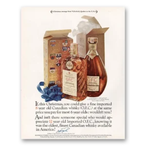 1960 Schenley Whiskey Print Ad | Ofc Christmas