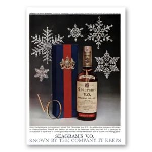 1960 Seagrams VO Whisky Print Ad | Finest Expression