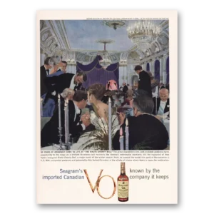 1960 Seagrams VO Whisky Print Ad | Broadway Rialto