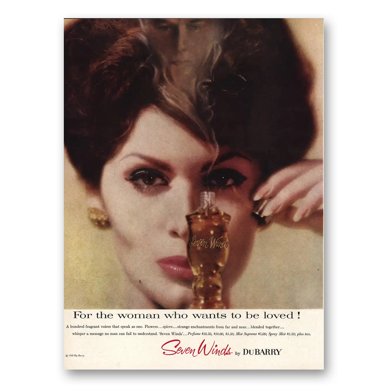 1960 DuBarry Beauty Print Ad | Seven Winds