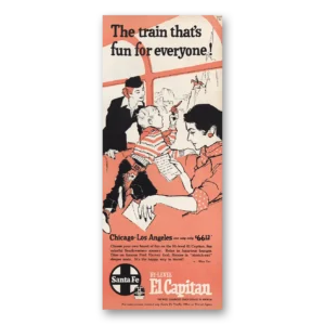 1960 Santa Fe Railway Print Ad | Fun For Everyone