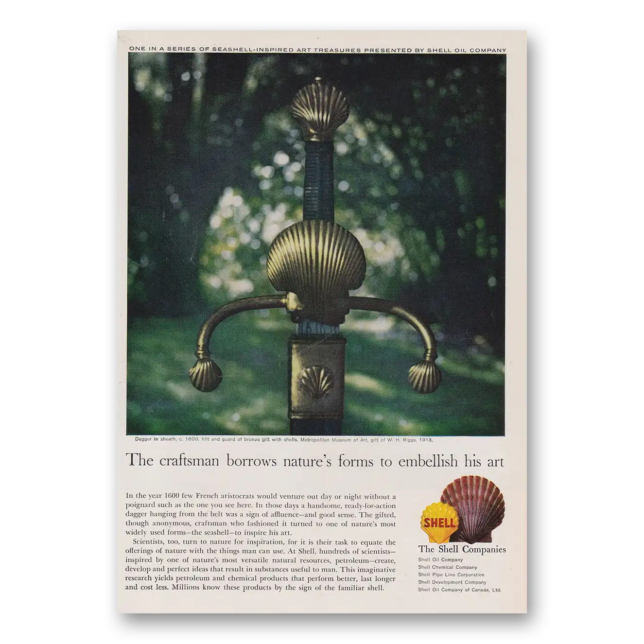 1960 Shell Companies Print Ad | Borrows Natures