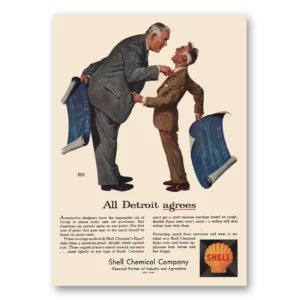1960 Shell Chemicals Print Ad | All Detroit Agrees