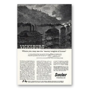 1960 Sinclair Print Ad | Vicksburg