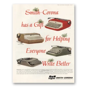 1960 Smith Corona Typewriters Print Ad | Write Better