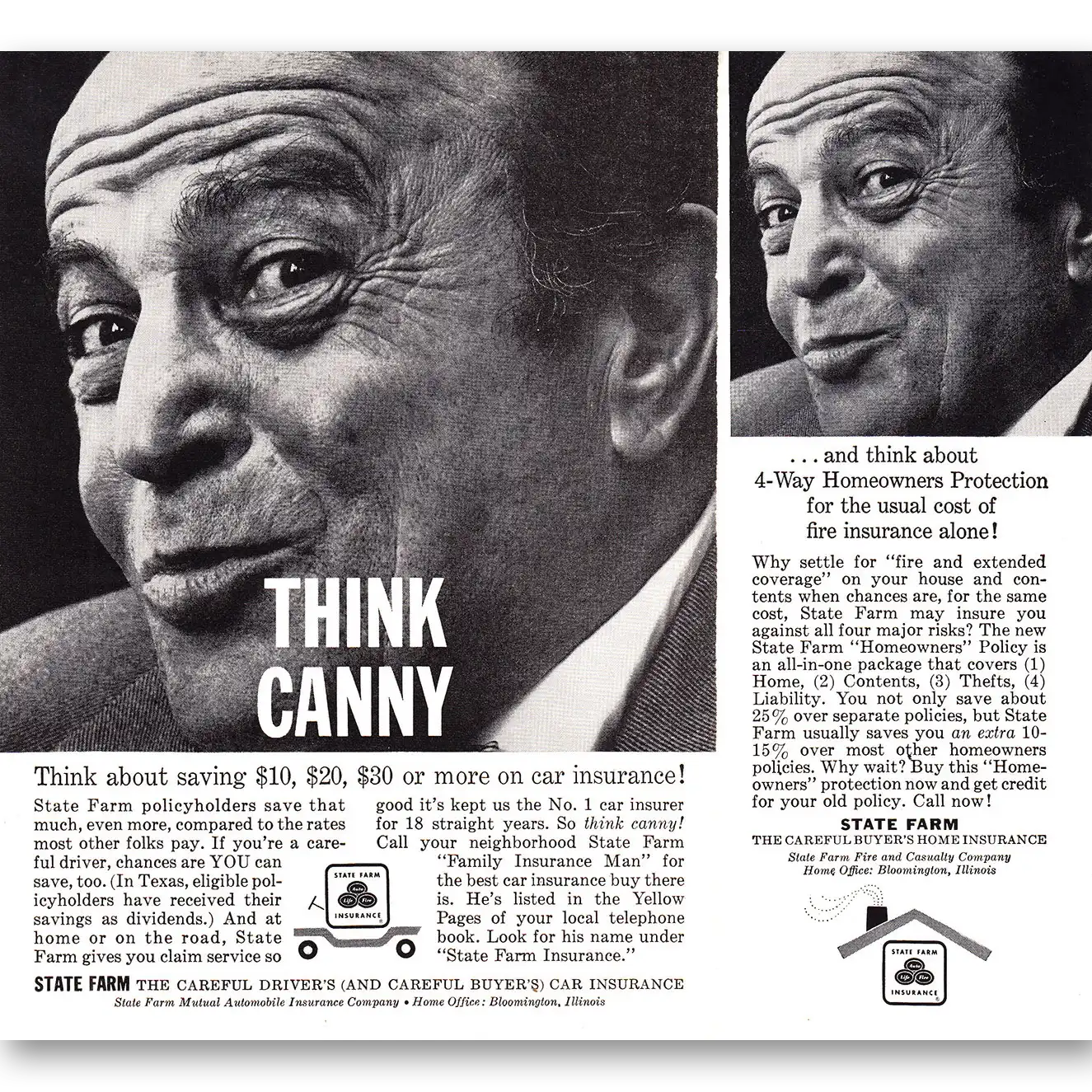 1960 State Farm Insurance Print Ad | Think Canny