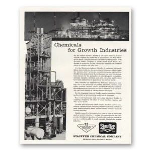 1960 Stauffer Chemical Print Ad | Growth Industries