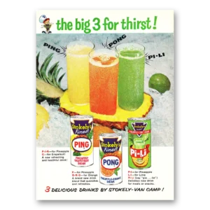 1960 Ping Pong Pi Li Print Ad | Ping Pong