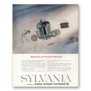 1960 Sylvania Electron Tubes Print Ad | Survival Kit
