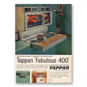 1961 Tappan Range Print Ad | Fabulous 400