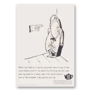 1960 Tea Council Print Ad | Concerned