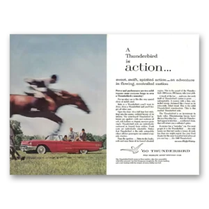 1960 Ford Thunderbird Print Ad | Sweet Swift Spirited