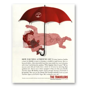 1960 Travelers Insurance Print Ad | Fortune Go