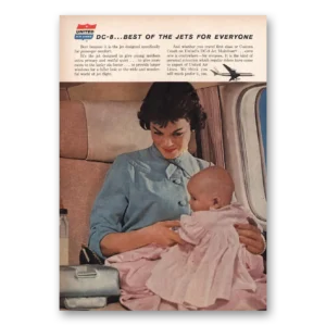 1960 United Airlines Print Ad | Dc8 Best Jets
