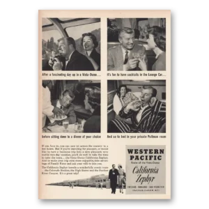 1960 California Zephyr Print Ad | Vista Dome