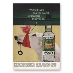 1960 Wolfschmidt Vodka Print Ad | Real Vodka