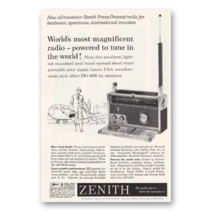 1960 Zenith Radio Print Ad | Most Magnificent