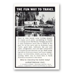1961 Airstream Trailers Print Ad | Fun Way