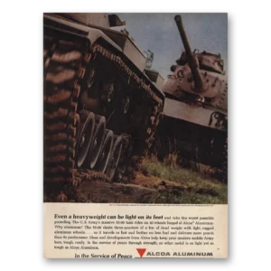 1961 Alcoa Print Ad | Even Heavyweight