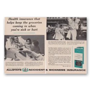 1961 Allstate Insurance Print Ad | Health Insurance