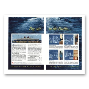 1961 American President Lines Print Ad | Big Stir Pacific