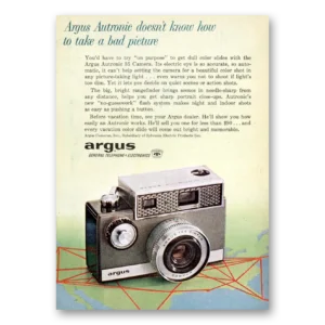 1961 Argus Camera Print Ad | Automatic