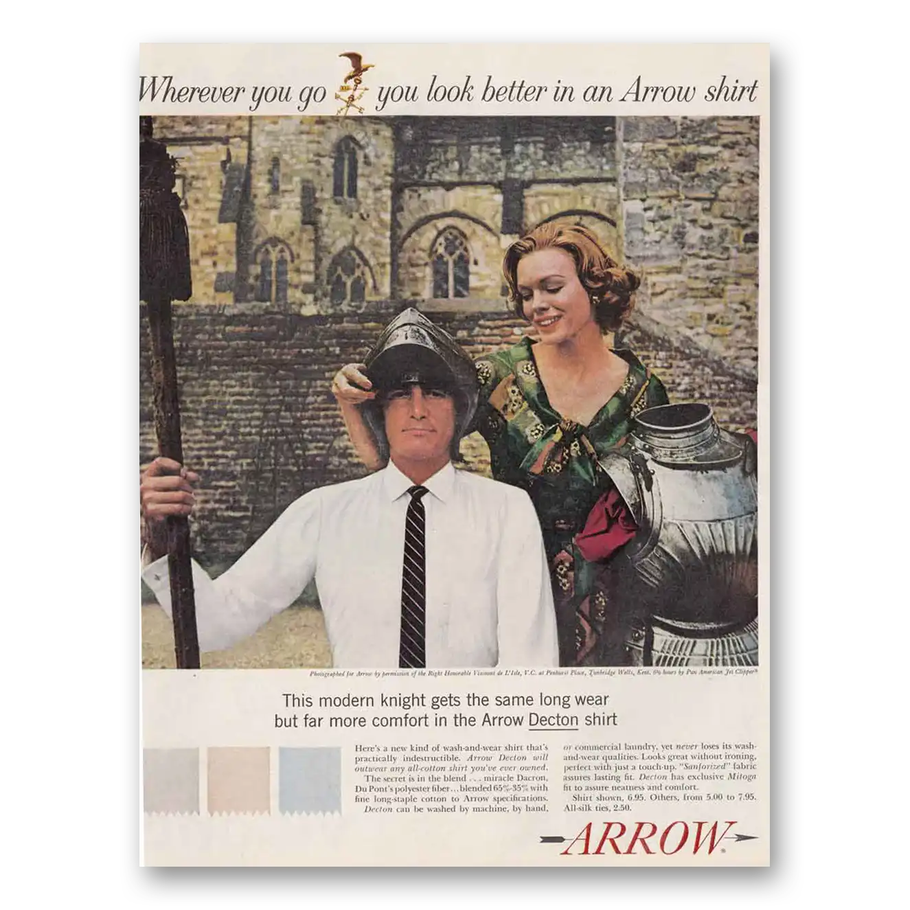 1961 Arrow Shirts Print Ad | Modern Knight