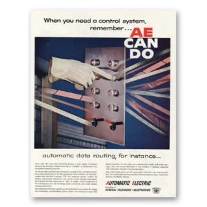 1961 Automatic Electric Print Ad | Control System