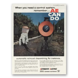 1961 Automatic Electric Print Ad | Railroad Dispatching