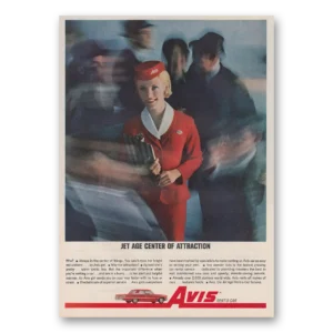 1962 Avis Rent a Car Print Ad | Jet Age