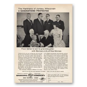 1961 Bankers Life Company Print Ad | Hartmans