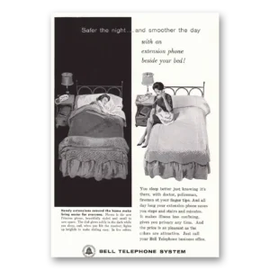 1961 Bell Telephone Print Ad | Safer Night