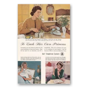 1961 Bell Telephone Print Ad | Own Princess