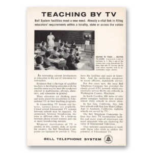 1961 Bell Telephone Print Ad | Teaching Tv