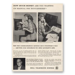 1961 Bell Telephone Print Ad | Pbx Bottlenecks