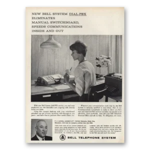 1961 Bell Telephone Print Ad | Dial Pbx