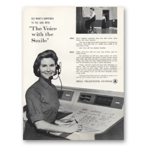 1961 Bell Telephone Print Ad | Voice With Smile