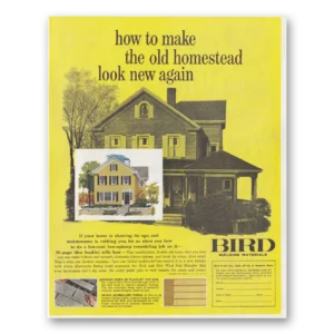 1961 Bird and Son Print Ad | Old Homestead