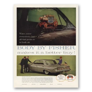 1961 Body by Fisher Print Ad | Water Water Everywhere