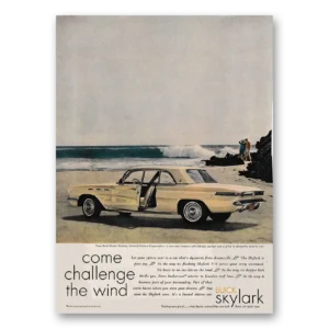 1961 Buick Skylark Print Ad | Challenge Wind