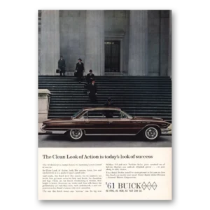 1961 Buick Print Ad | Clean Look Of Action