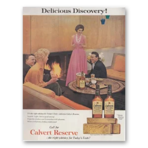 1961 Calvert Reserve Print Ad | Delicious Discovery